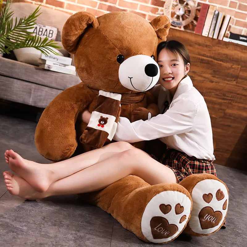 New Hot High Quality 4 Colors Teddy Bear With Scarf Stuffed Animals Bear Plush Toys Doll Pillow Kids Lovers Birthday Baby Gift