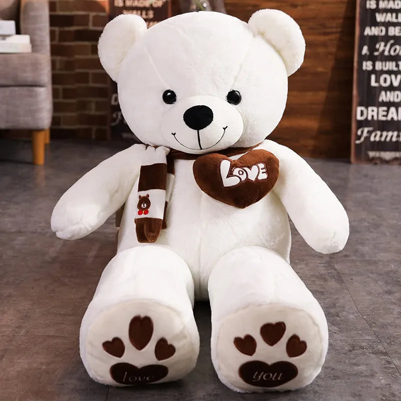 New Hot High Quality 4 Colors Teddy Bear With Scarf Stuffed Animals Bear Plush Toys Doll Pillow Kids Lovers Birthday Baby Gift