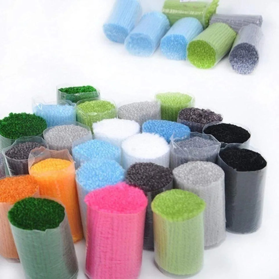DIY Latch Hook Kits Rug Pillowcase Crocheting Cushion Carpet Unfinished Canvas Rugs Mat Cartoon Adults Kids Baby Gift Japanese