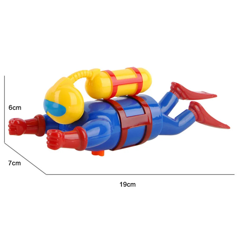 Creative Divers Doll Clockwork Toys Baby Bath Toys  Swimming Simulation Potential Diver Infant Kids Bath  Shower Games Baby Gift