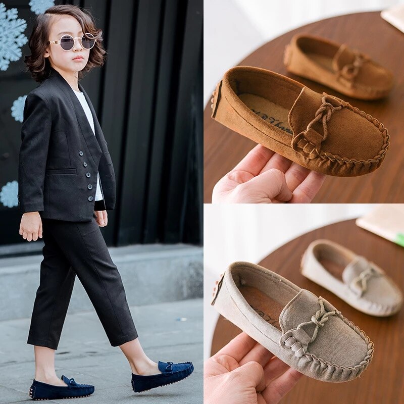 Fashion Kids Casual Shoes Children Leather Shoes Baby Toddler Designer Loafers